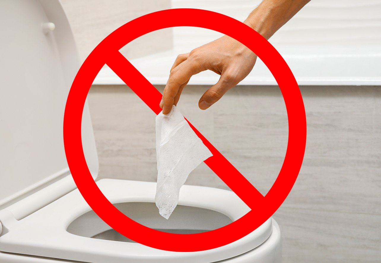 Protect Your Pipes, Don’t Flush Wipes